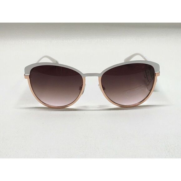 JESSICA SIMPSON  J5316 WHRG CAT EYE Women's Sunglasses Matte White Rose Gold $55 - Picture 9 of 10